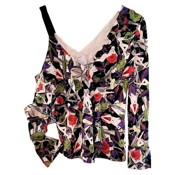 Jason Wu blouse in floral print with woman crêpe de chine | Size: 0 | - Picture 1 of 5